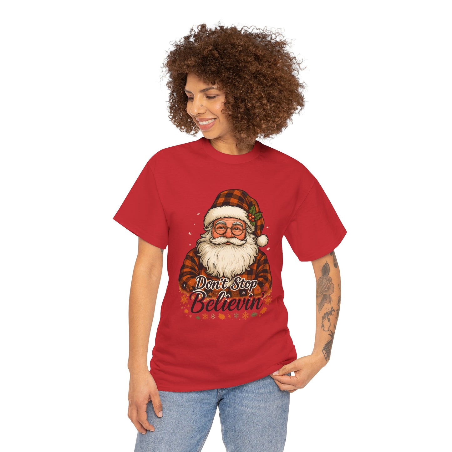 Santa Believes: Don't Stop Believin'  Tee