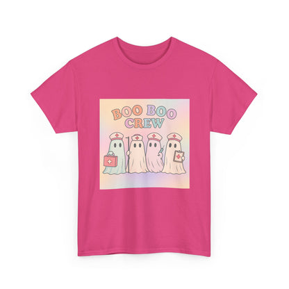 Boo Boo Crew Nurse Ghost T-Shirt – Cute Pastel Halloween Medical Tee