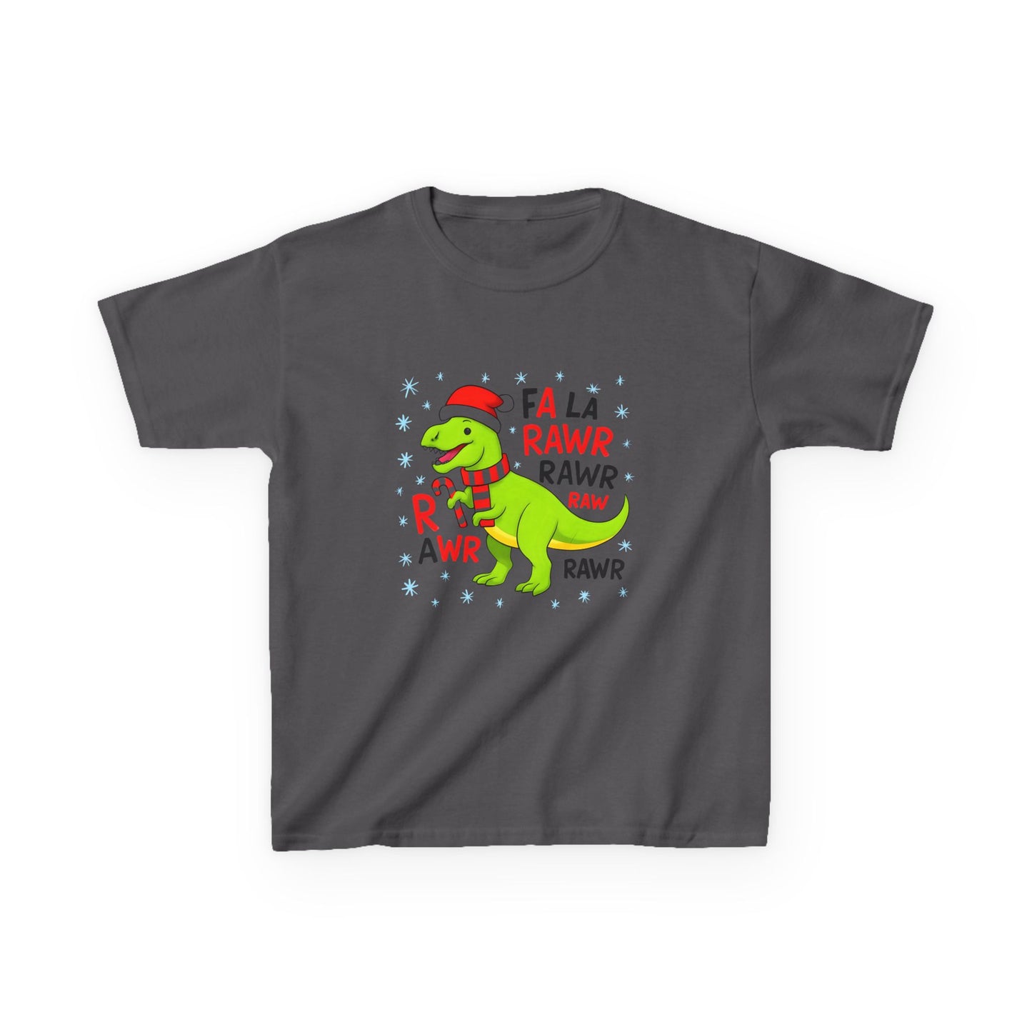 Holiday Dinosaur Kids Tee, Christmas Shirt, Fun Dinosaur T-Shirt, Kids Party Outfit, Cute Graphic Tee, Gift for Kids