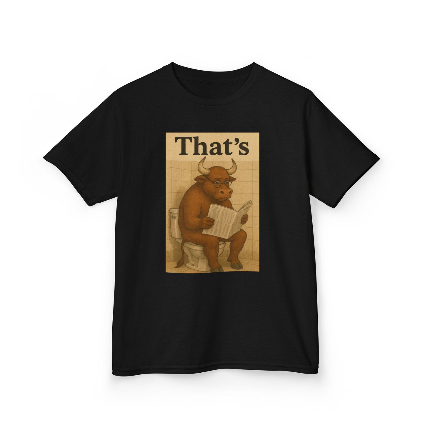 Bull Market Bathroom Break - Funny Kids Tee