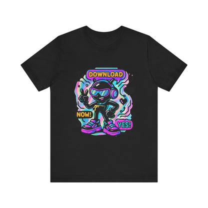 Download Now! Retro Gamer Alien T-Shirt — Neon Vaporwave Gaming Tee