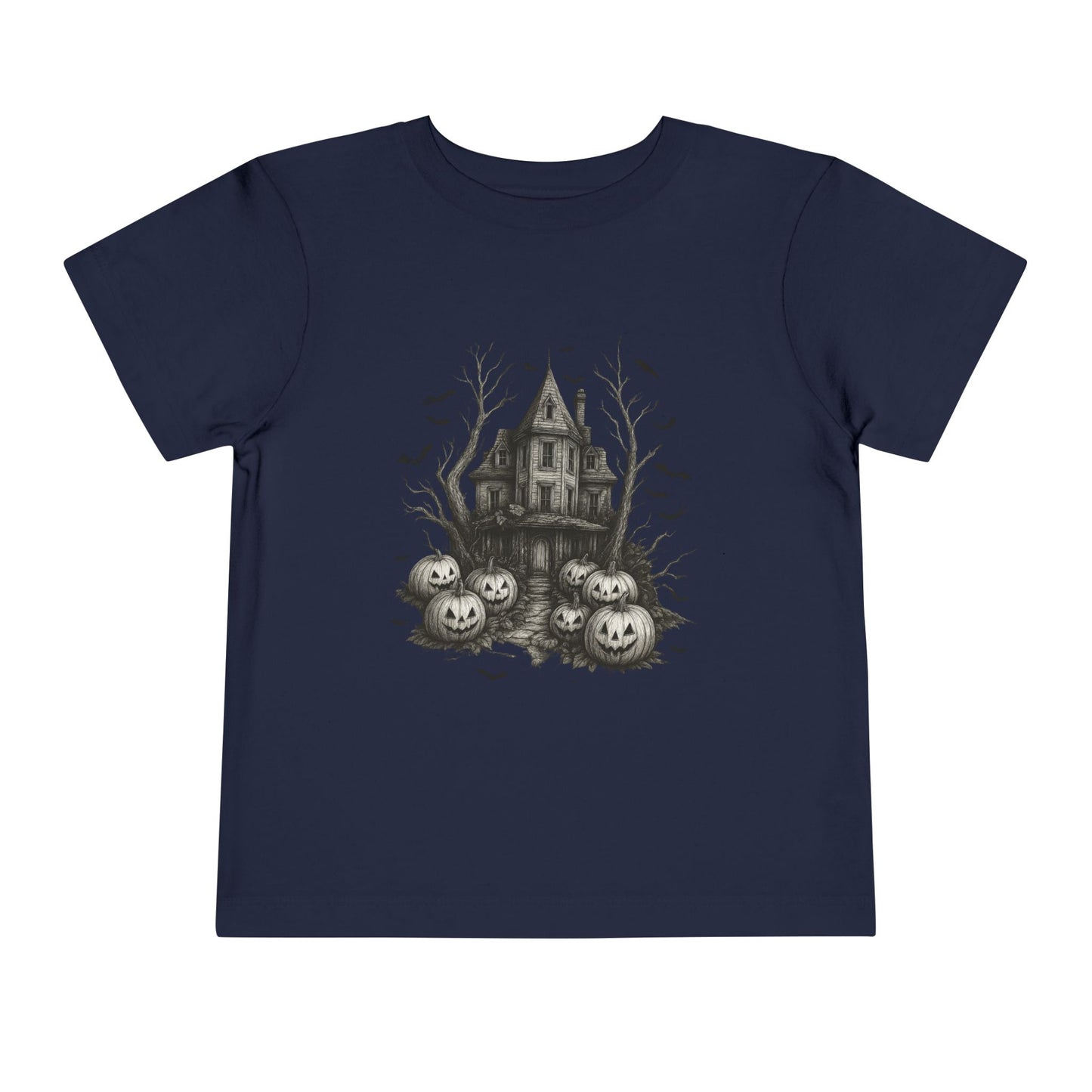 Spooky Halloween House Toddler Christmas Tee