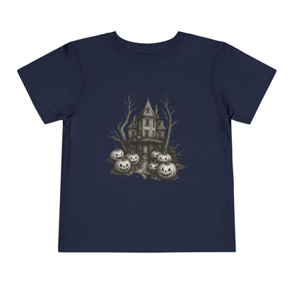 Spooky Halloween House Toddler Christmas Tee
