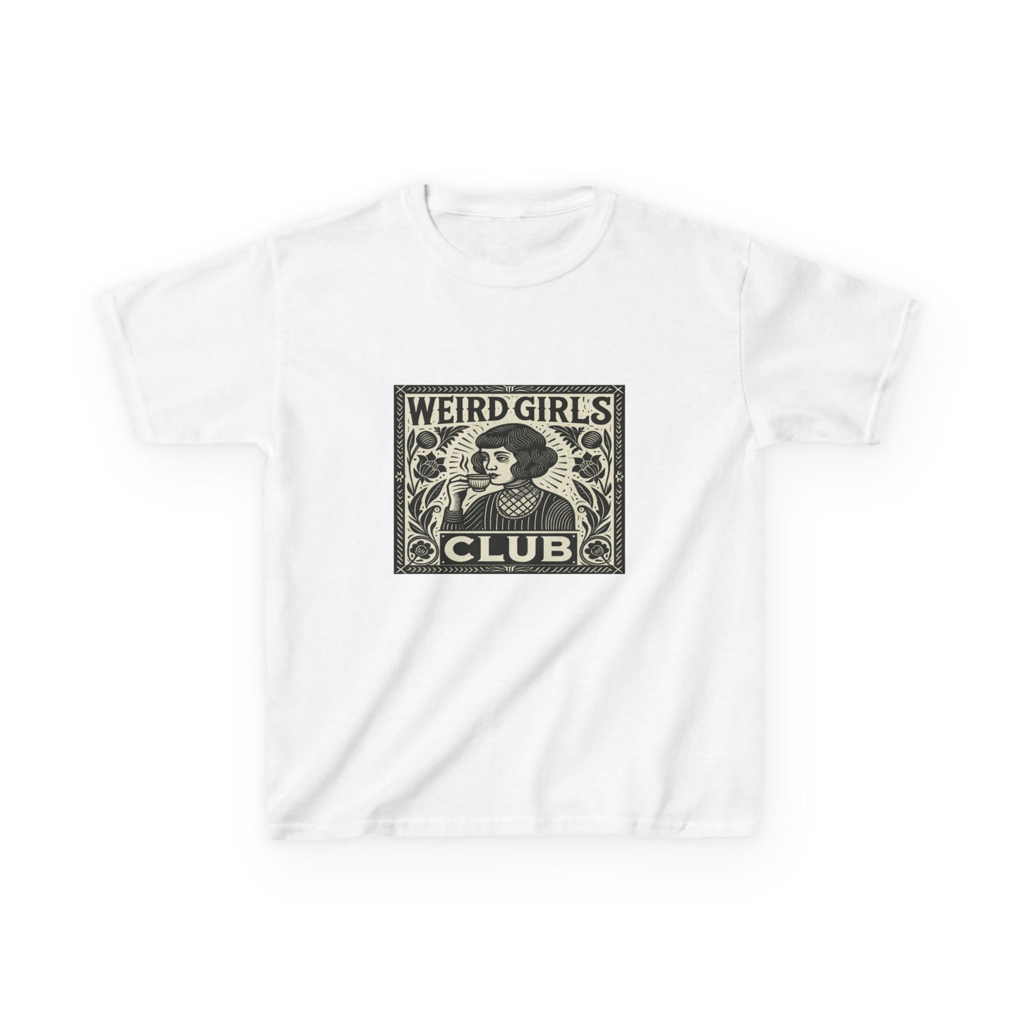 Weird Girls Club Tea Party Tee - Retro Graphic