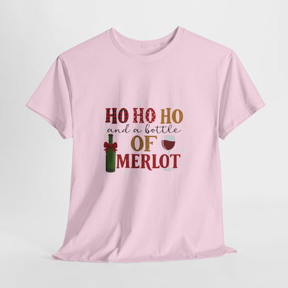 Ho Ho Ho Merlot Christmas Tee