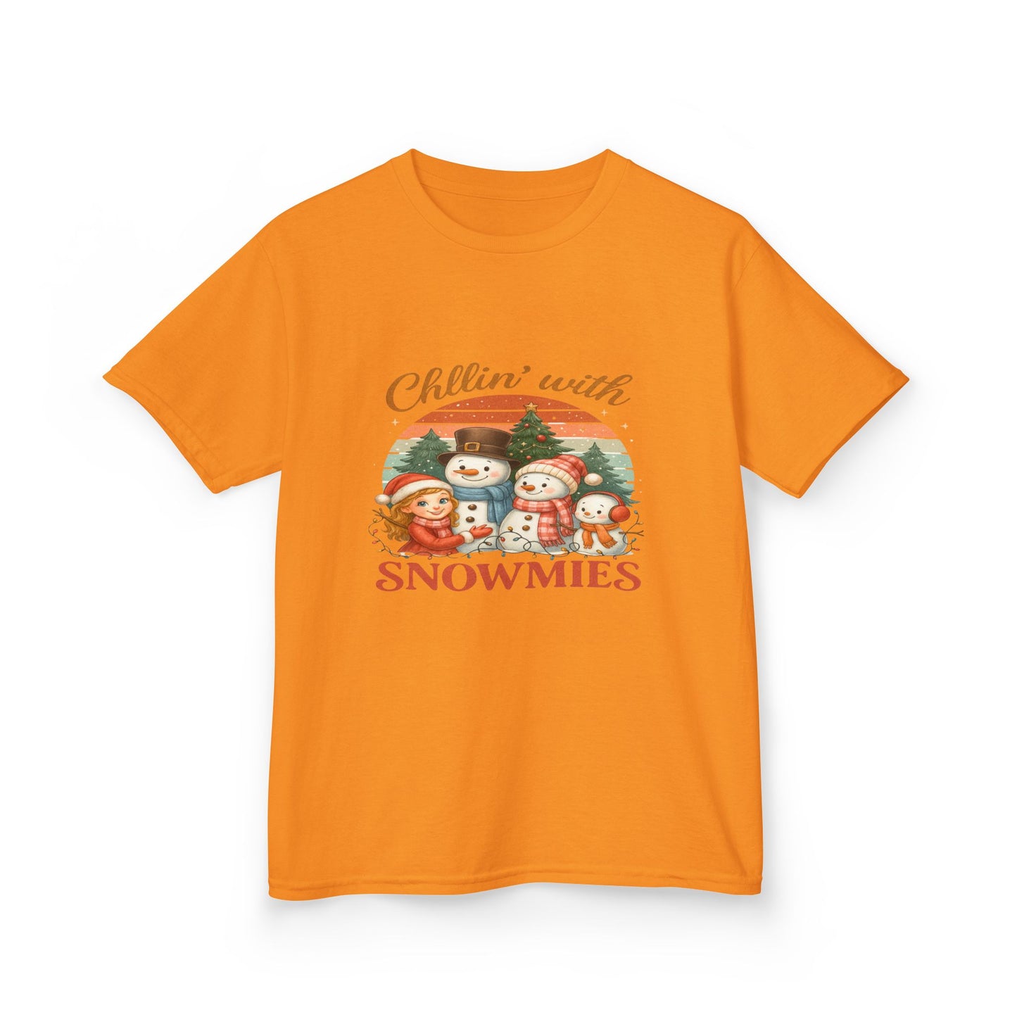 Chillin' with Snowmies Kids Christmas Tee