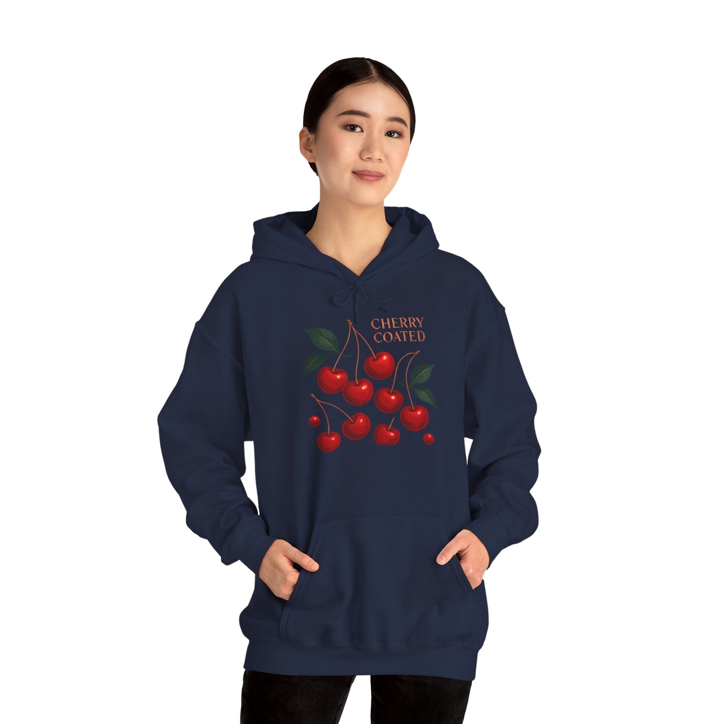 Cherry Cluster Hoodie — "Cherry Coated" Graphic Sweatshirt