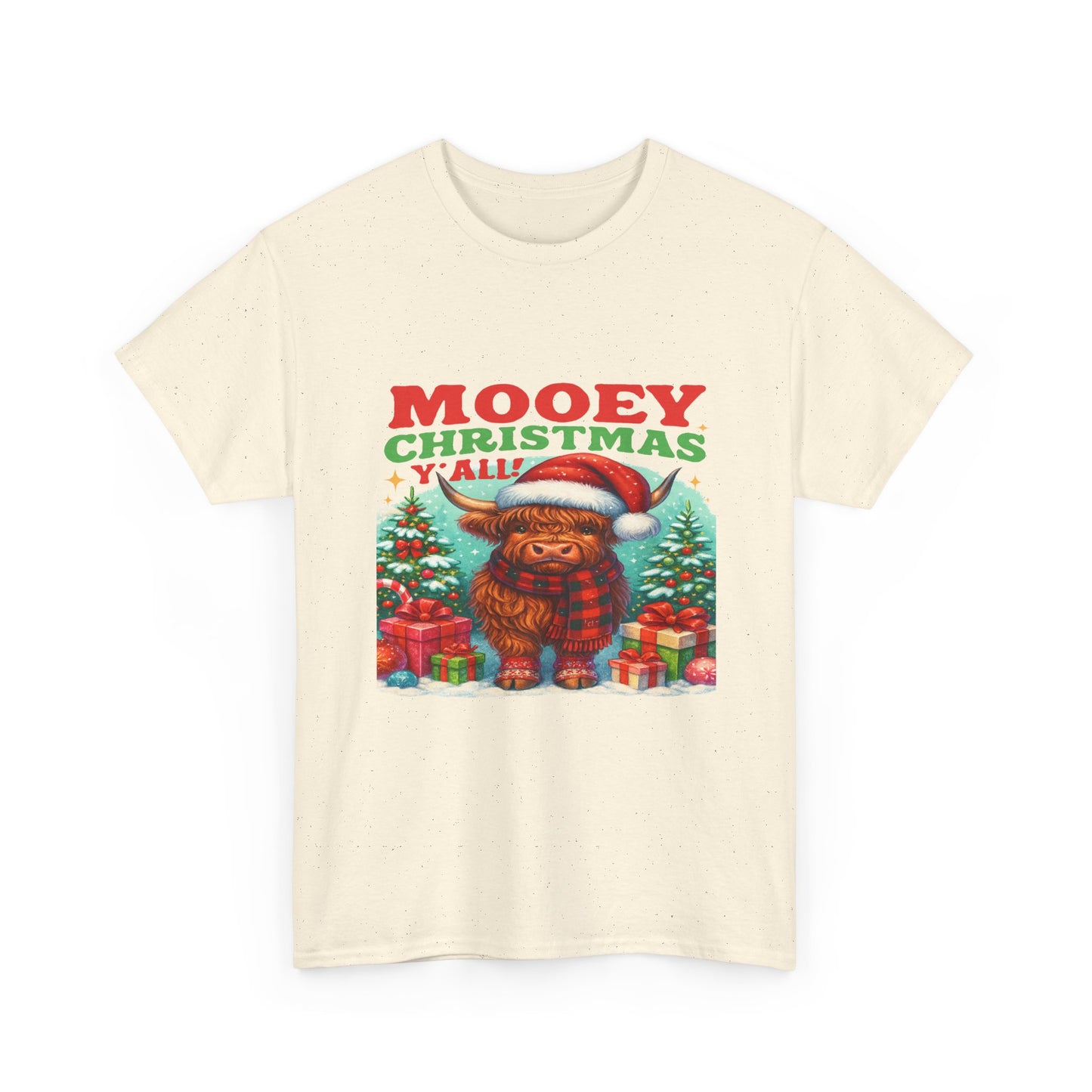 Christmas Highland Cow Tee