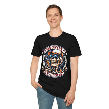Camiseta de calavera para papá | Regalo divertido para papás | Ideal para cumpleaños, Día del Padre, ropa informal, reuniones familiares y Halloween