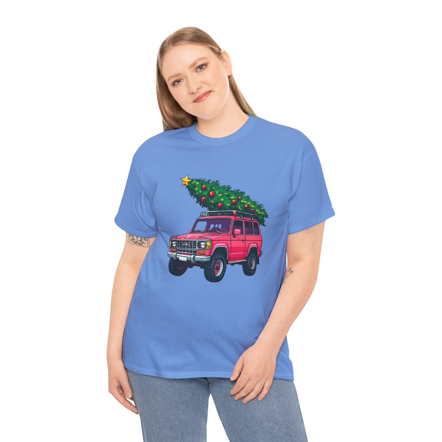 Pink SUV Christmas Tree Tee