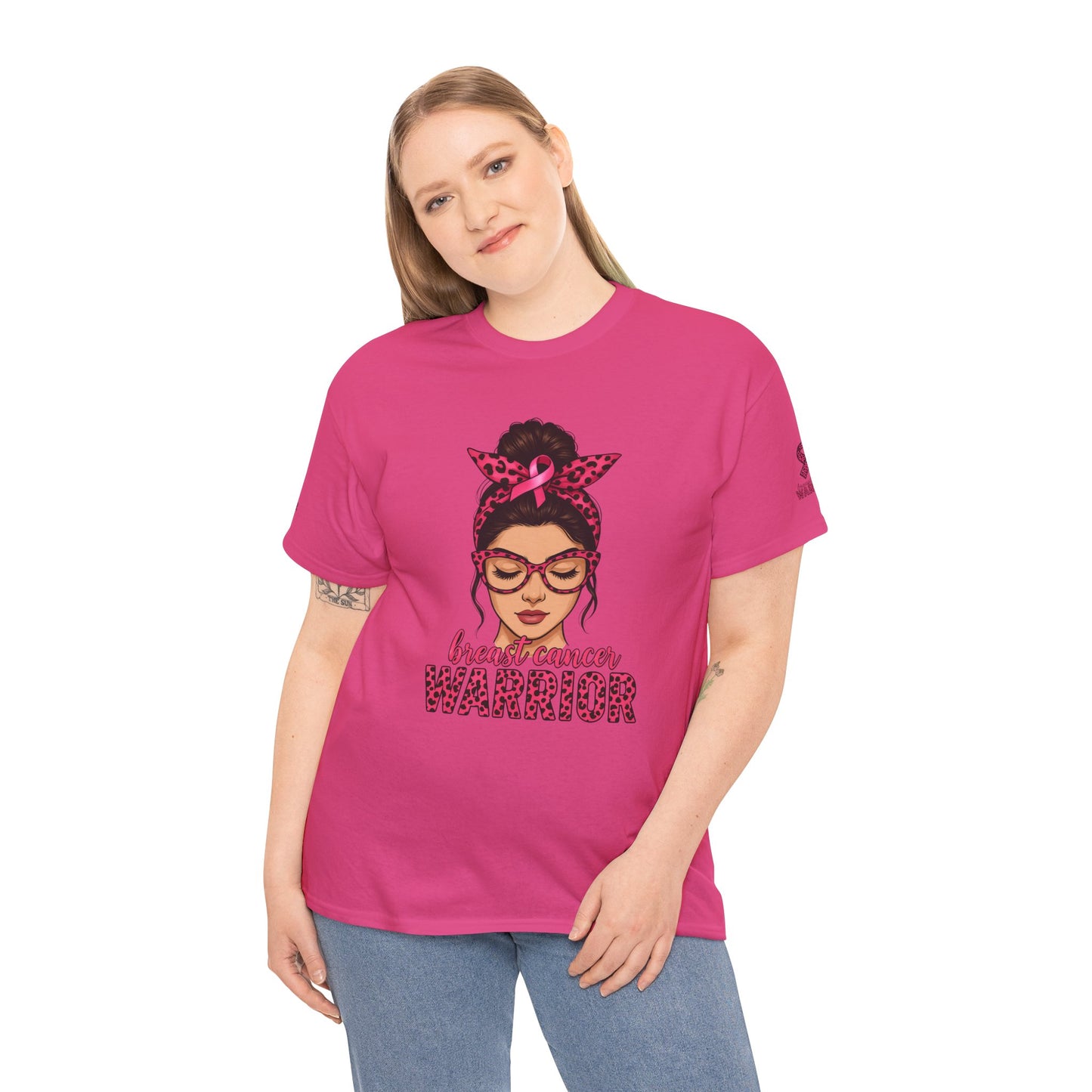 Breast Cancer Warrior Tee, Inspirational T-Shirt for Survivors, Supportive Gift for Cancer Awareness Events, Unisex Cotton Top, [...]