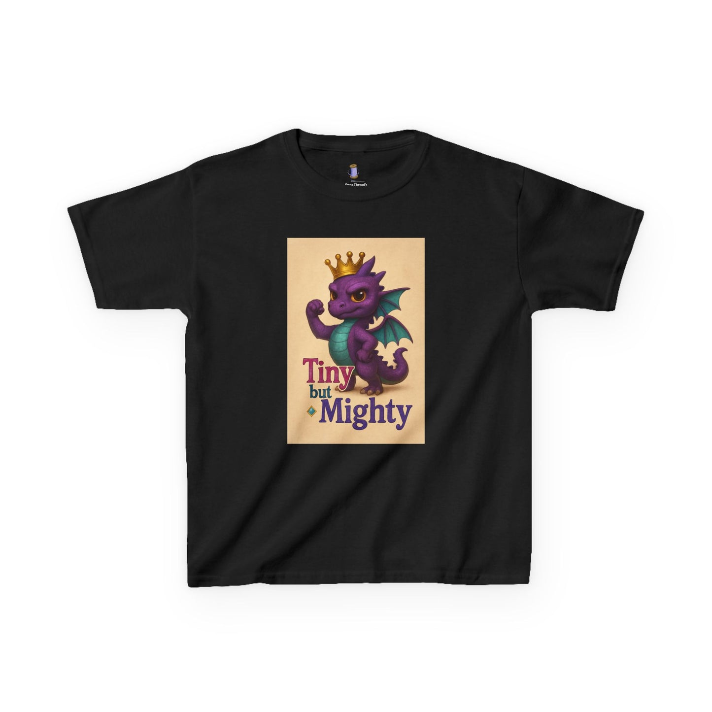 Kids Dragon Tee, Fun Kids T-Shirt, Tiny but Mighty Shirt, Unique Kids Apparel, Gift for Young Adventurers, Cute Dragon Design