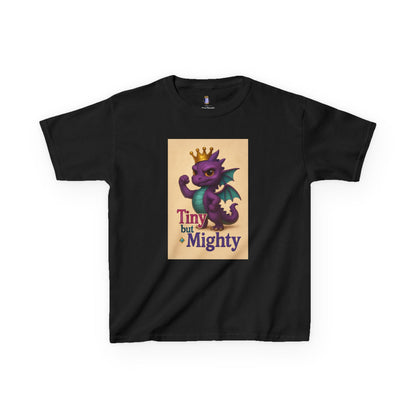 Kids Dragon Tee, Fun Kids T-Shirt, Tiny but Mighty Shirt, Unique Kids Apparel, Gift for Young Adventurers, Cute Dragon Design