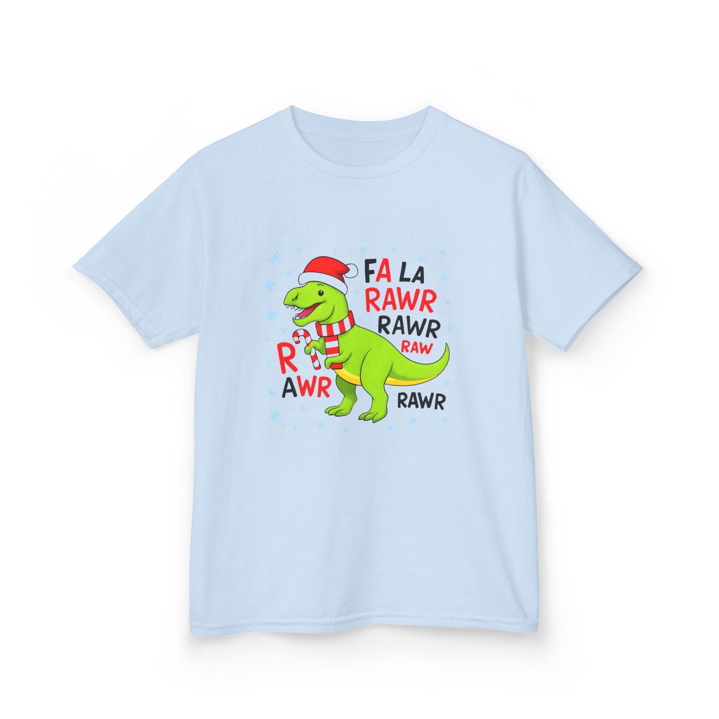 Holiday Dinosaur Kids Tee, Christmas Shirt, Fun Dinosaur T-Shirt, Kids Party Outfit, Cute Graphic Tee, Gift for Kids