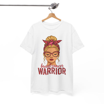Camiseta de guerrera contra el cáncer de mama - Apoyo del lazo rosa