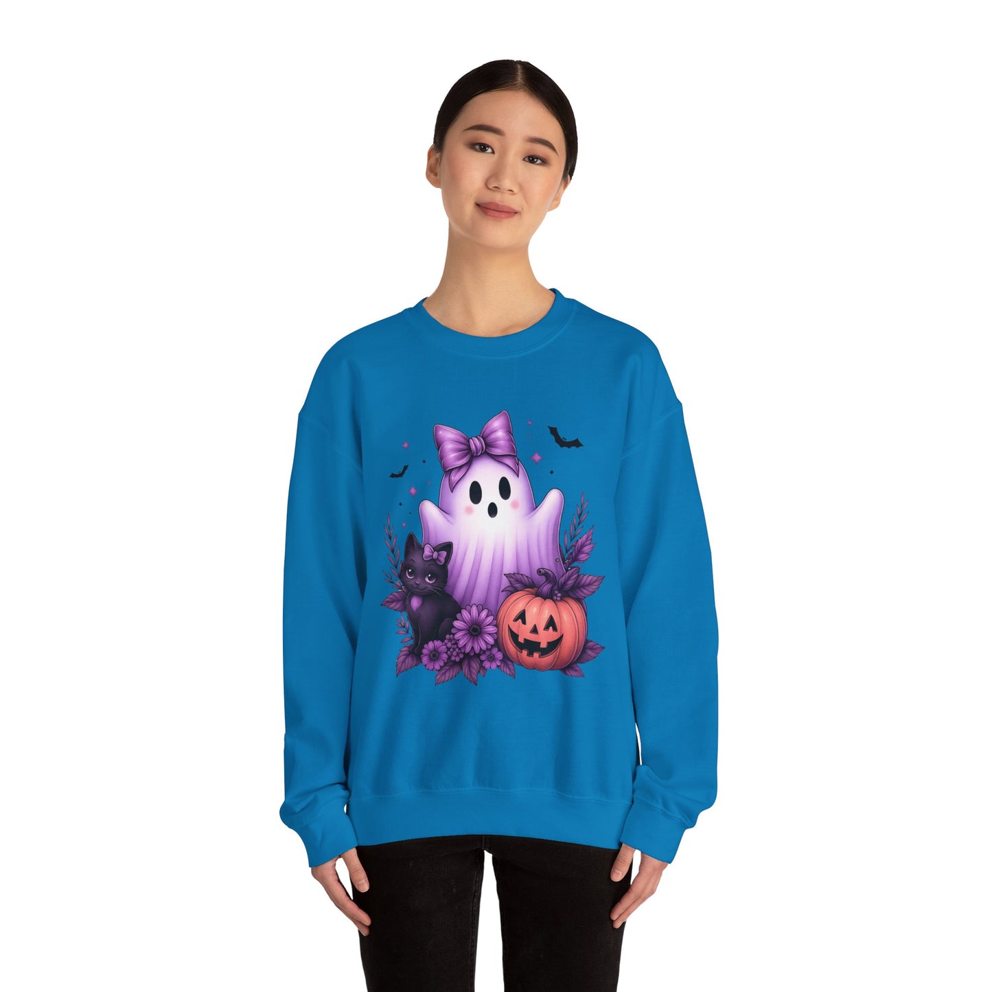 Cute Halloween Ghost Crewneck Sweatshirt