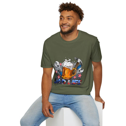 Camiseta gráfica "Papá Vida", camiseta unisex de estilo suave, regalo para el Día del Padre, ropa para amantes de la cerveza, ropa informal de fin de semana, regalos para papá