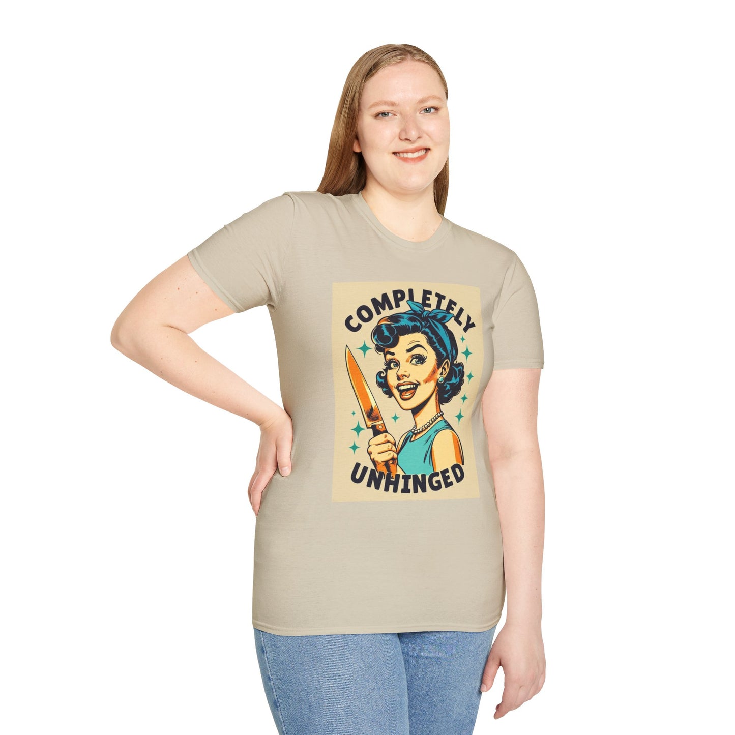 Unhinged Vintage Graphic T-Shirt | Funny Gift, Quirky Style, Unique Statement Tee, Casual Wear, Gift for Friends