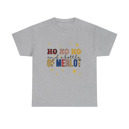 HO HO HO & Merlot Christmas Tee