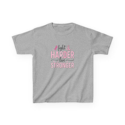 Fight HARDER Live STRONGER - Breast Cancer Awareness Tee