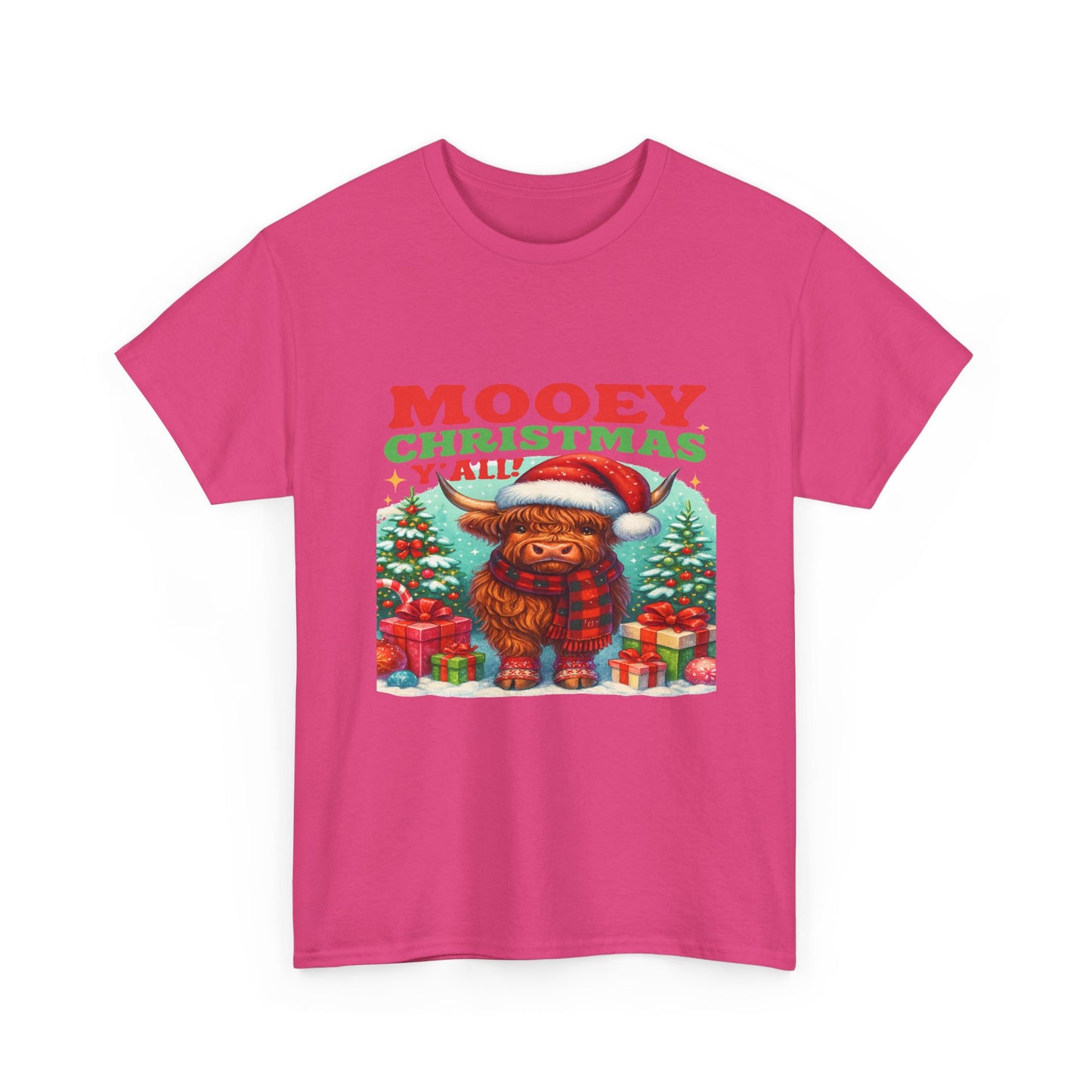 Christmas Highland Cow Tee