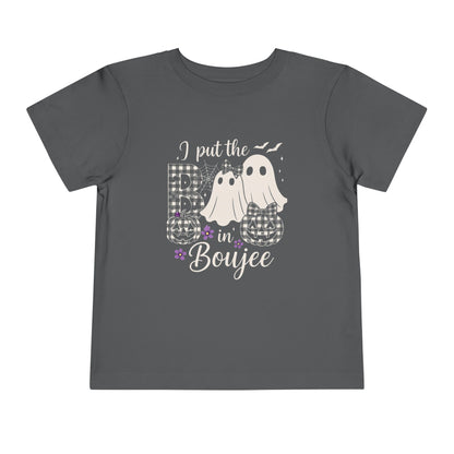Boujee Halloween Toddler Tee: I Put the B in Boujee