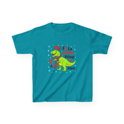 Holiday Dinosaur Kids Tee, Christmas Shirt, Fun Dinosaur T-Shirt, Kids Party Outfit, Cute Graphic Tee, Gift for Kids