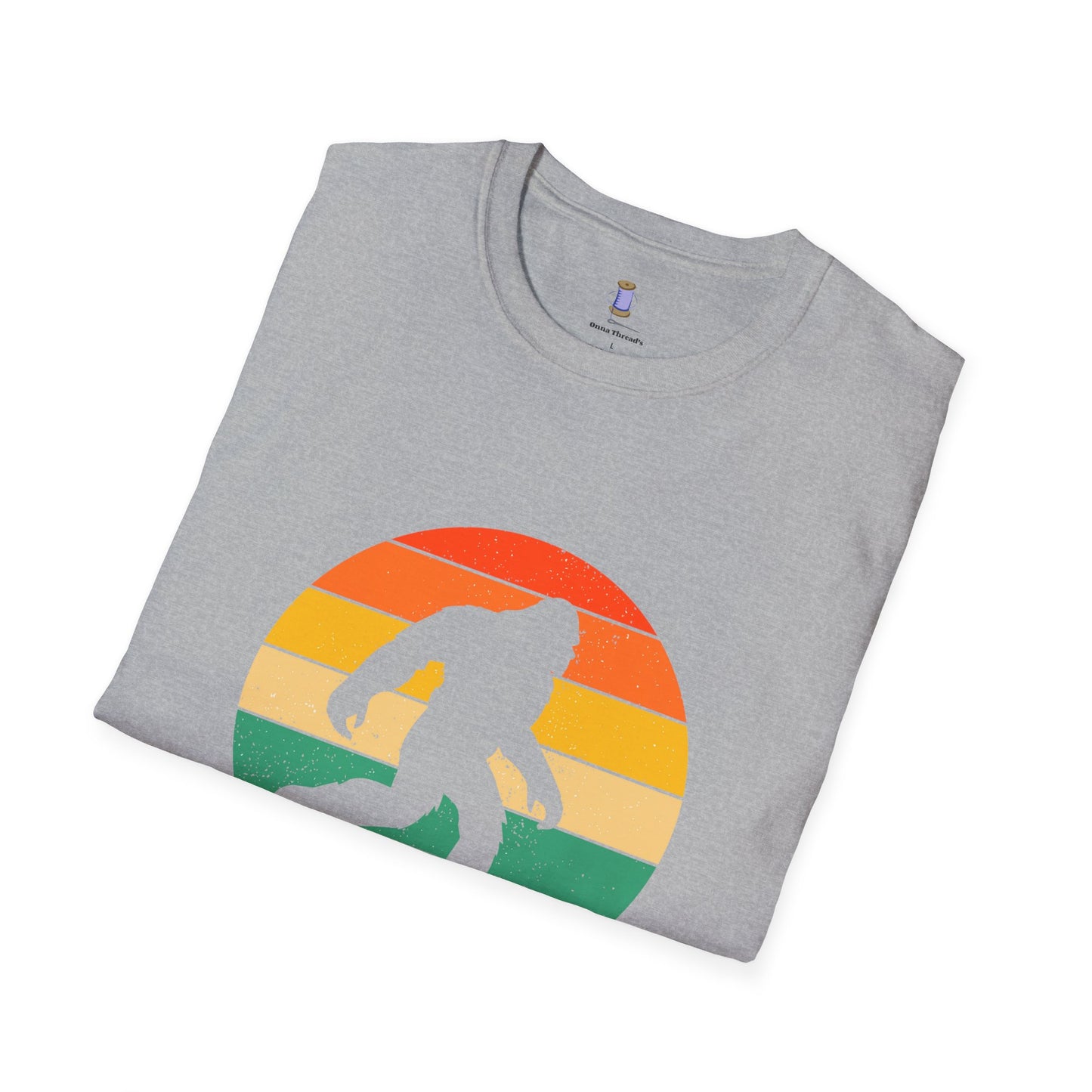 Bigfoot Adventure Unisex Softstyle T-Shirt, Casual Tee for Nature Lovers, Summer Vibe Shirt, Gift for Outdoor Enthusiasts, Hiking Apparel