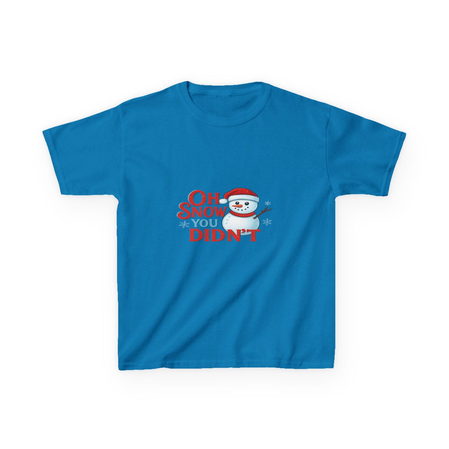 Oh Snow You Didn't! Snowman Dino Christmas Tee