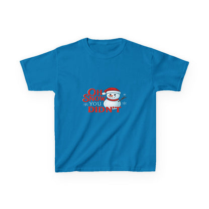 Oh Snow You Didn't! Snowman Dino Christmas Tee