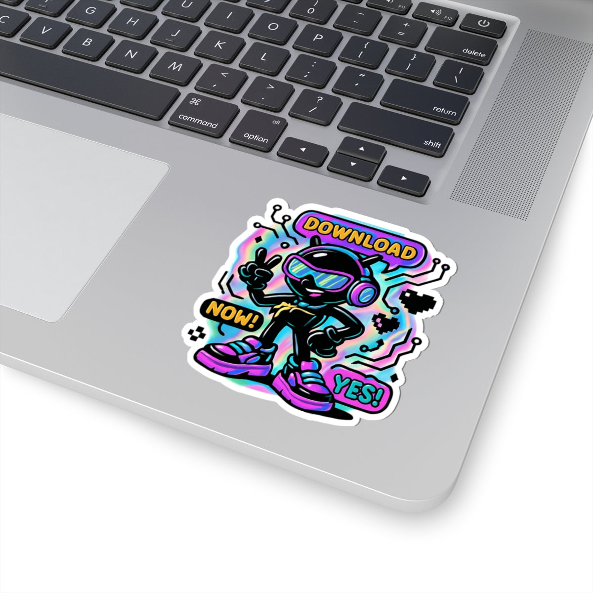 Download Now! Cyber Mascot Kiss-Cut Sticker
