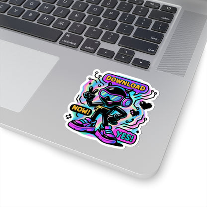 Download Now! Cyber Mascot Kiss-Cut Sticker