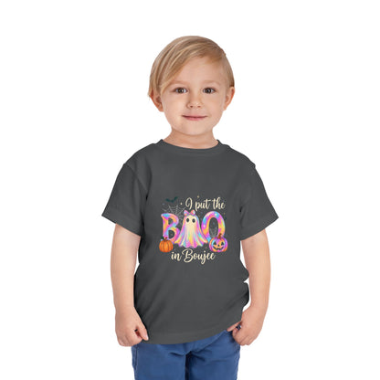 Boo-jee Halloween Toddler Tee - Pastel Rainbow