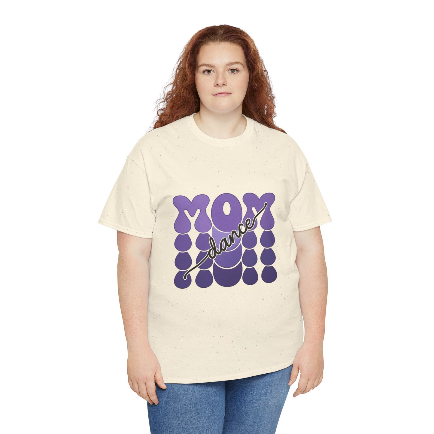 MOM Dance – Purple Letter Stage Spirit Tee