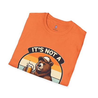 Unisex Bear Dad Bod T-Shirt, Funny Gift for Fathers, Casual Wear for Dads, Summer Tee, Gift for Father's Day, Relaxed Fit Tee