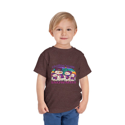 Chillin' with Snowmies Toddler Christmas Tee