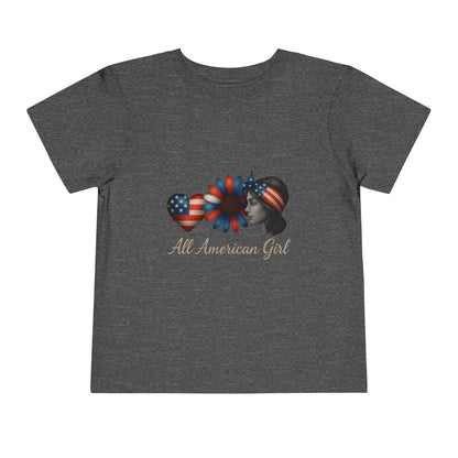 All American Girl Heart & Flower Tee