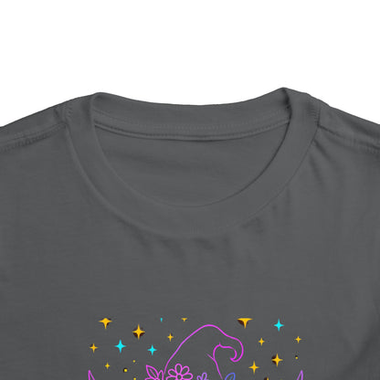 Toddler Tee Highland Cow Witch Hat Halloween Shirt