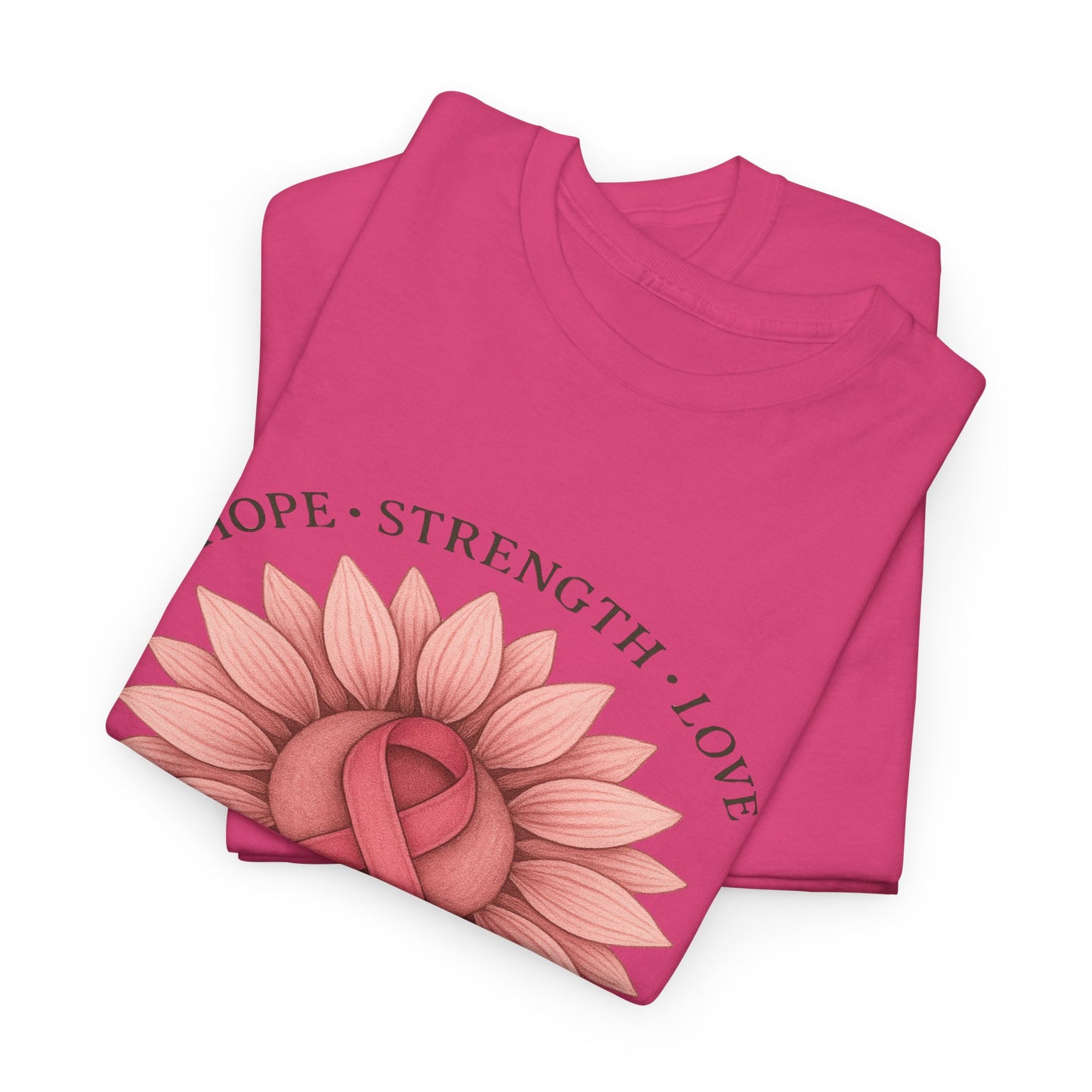 Hope Flower Breast Cancer Awareness Tee