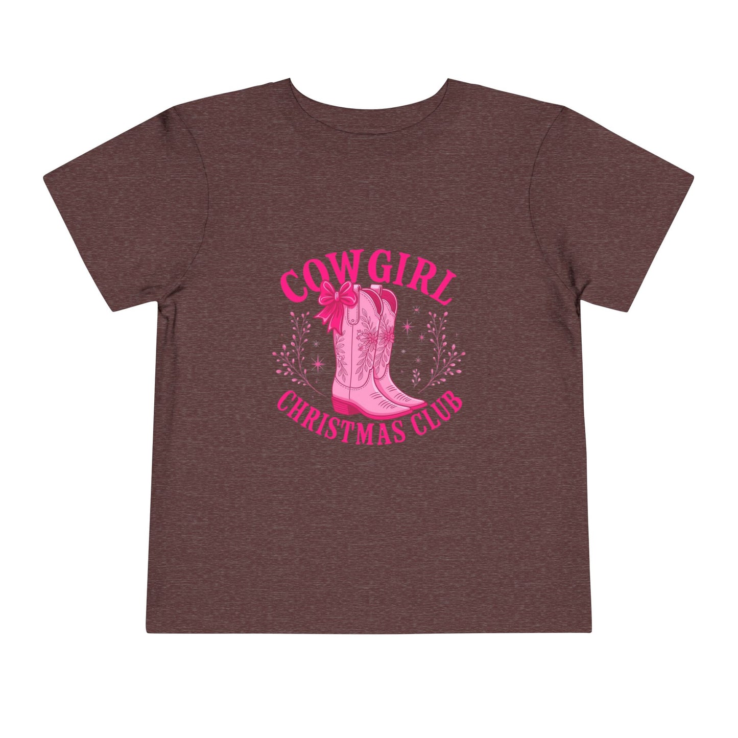 Cowgirl Christmas Club Tee - Pink Retro Holiday Shirt