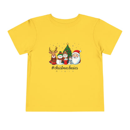 Christmas Basics Toddler Tee - Festive Holiday Fun