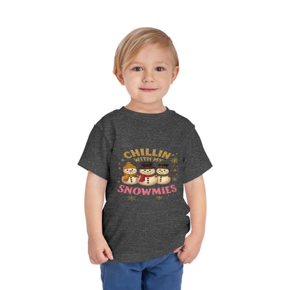 Chillin' with Snowmies Toddler Christmas Tee
