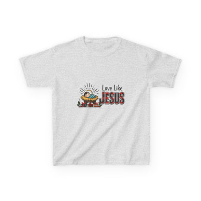 Jesus & Dino Christmas Tee: Love Like JESUS