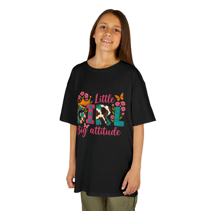 Little Girl Big Attitude Tee - Fun Kids Shirt, Birthday Gift, Casual Outfit, Girls Fashion, Playtime Wear