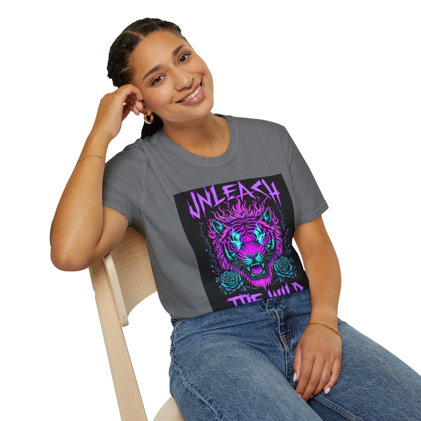 Unleash the Wild Graphic Tee | Cool Graphic Shirt, Unisex T-Shirt, Animal Lover Gift, Nature-Inspired Fashion, Festival Wear