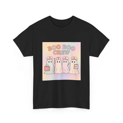 Boo Boo Crew Nurse Ghost T-Shirt – Cute Pastel Halloween Medical Tee
