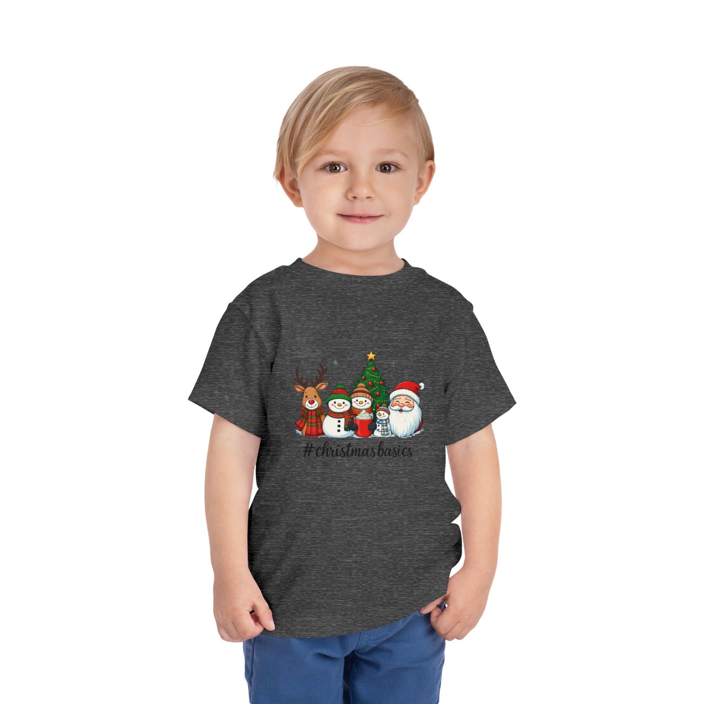 Christmas Basics Toddler Tee - Festive Holiday Fun
