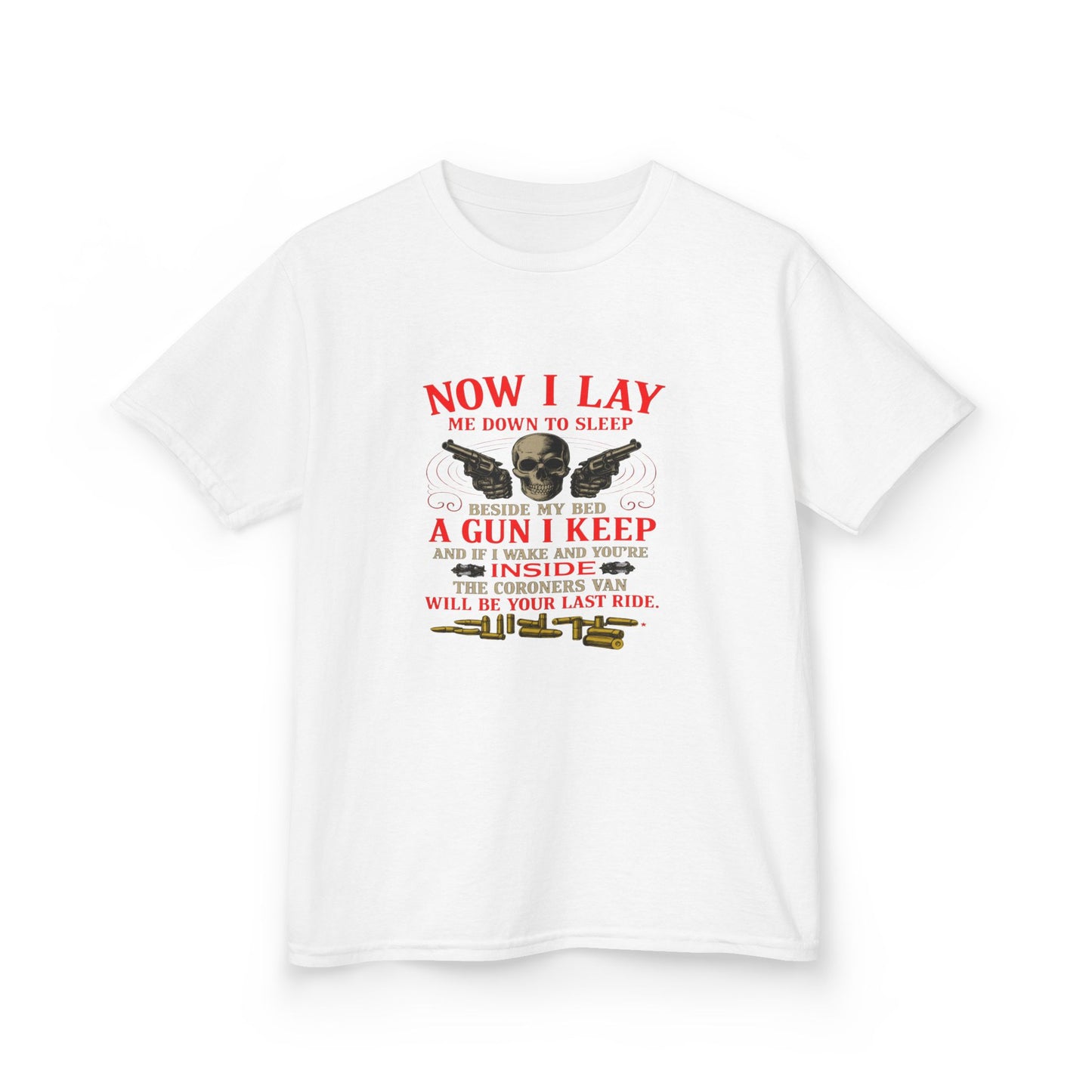 Now I Lay Me Down to Sleep - Dinosaur Skull Tee