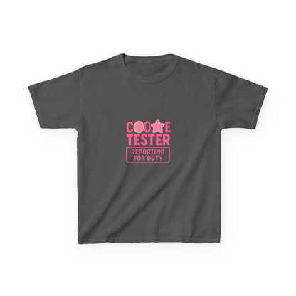 Cookie Tester Dino Christmas Tee - Kids Holiday Shirt