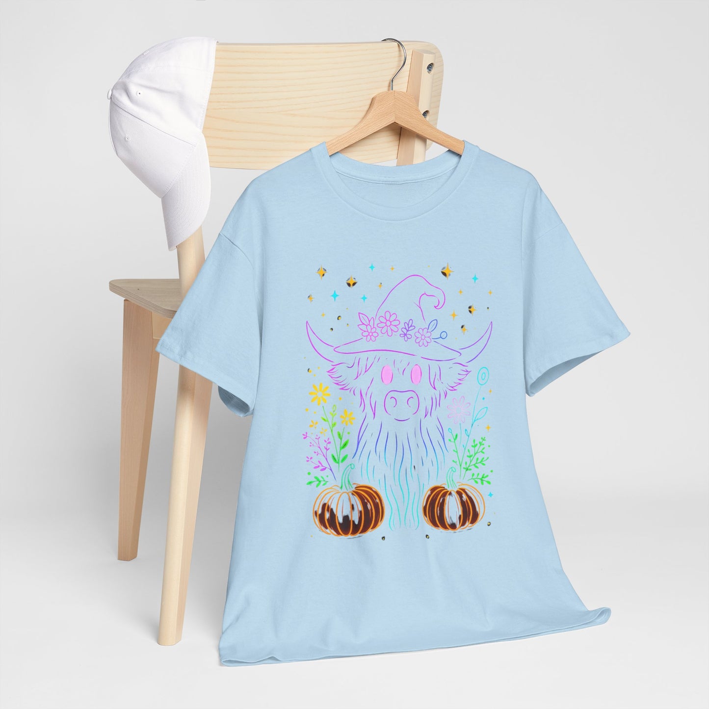 Highland Cow Witch Hat Tee